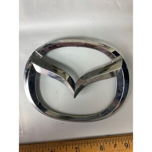 OEM Mazda Front Grille Emblem Chrome Oval Badge Logo